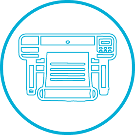 Wide format printer icon